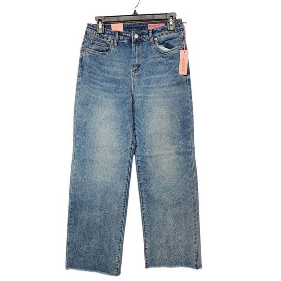 Blank NYC Other - BLANK NYC Size 14 Girls The Mini Frankin Ribcage Wide Leg Denim Raw Hem Jean